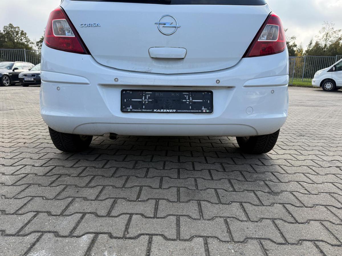 Opel Corsa D original Stoßstange Stoßfänger hinten Y474 weiß 5 Türer BJ08